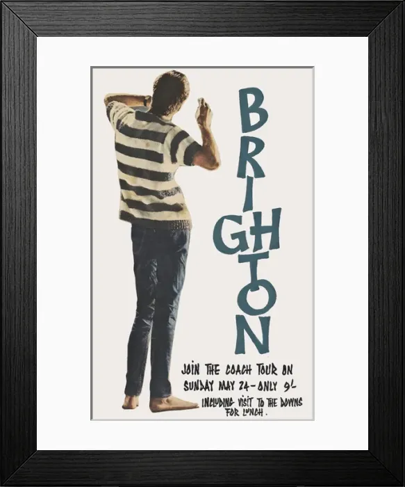 Framed Print : Poster, youth club trip to Brighton Framed Print : Poster, youth club trip to Brighton