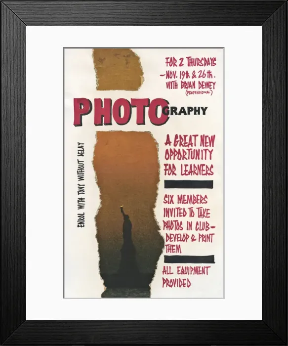 Framed Print : Poster, youth club photography opportunity Framed Print : Poster, youth club photography opportunity