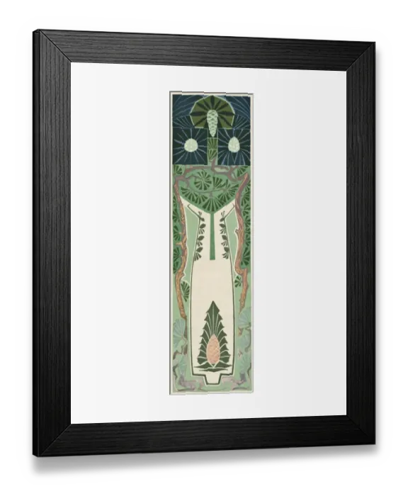 Framed Print : Art nouveau tree design Framed Print : Art nouveau tree design