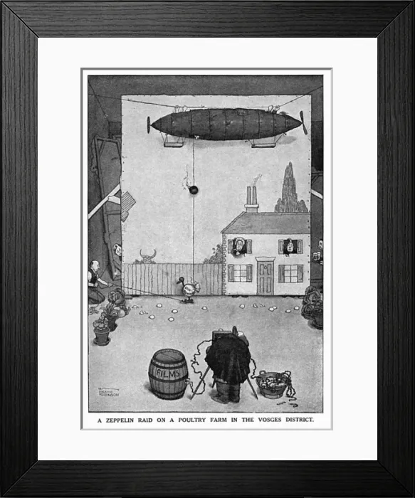 Framed Print : The Fine Art of Making a War-Film by Heath Robinson, WW1 Framed Print : The Fine Art of Making a War-Film by Heath Robinson, WW1