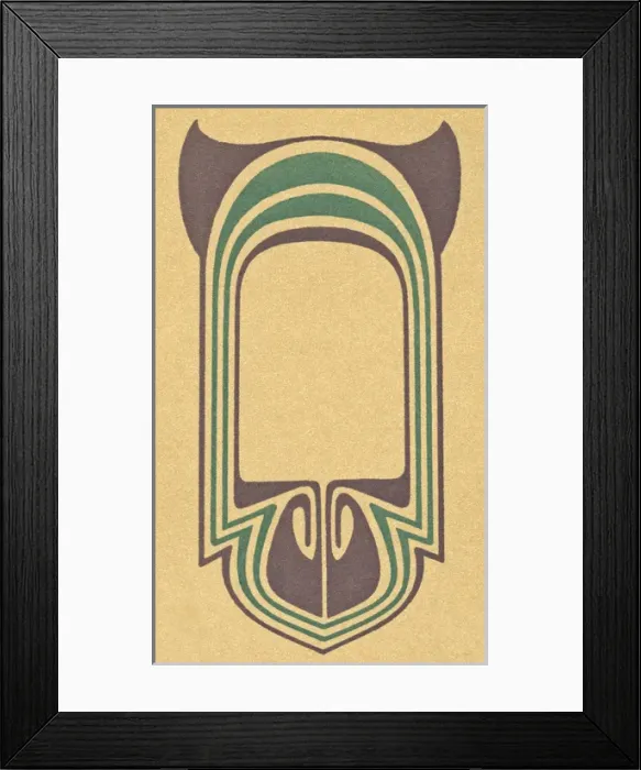 Framed Print : Art nouveau abstract design Framed Print : Art nouveau abstract design