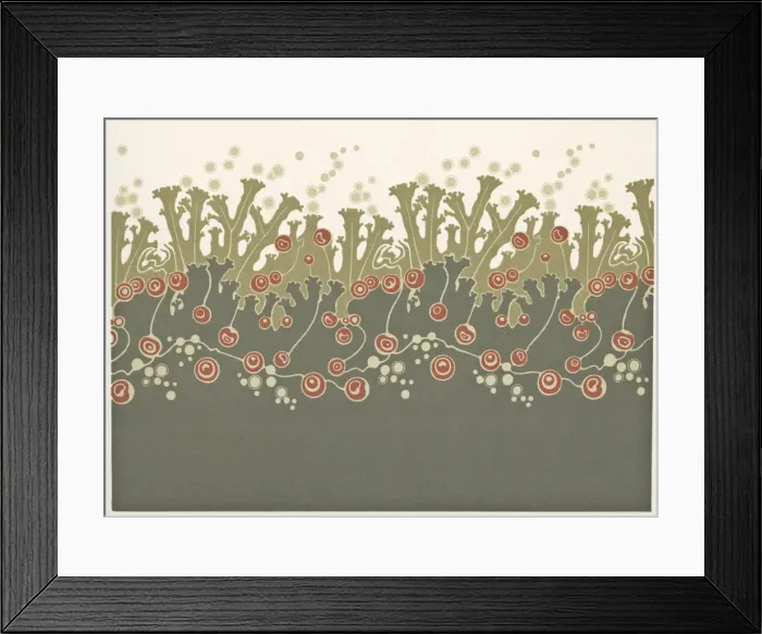 Framed Print : Art nouveau style coral Framed Print : Art nouveau style coral