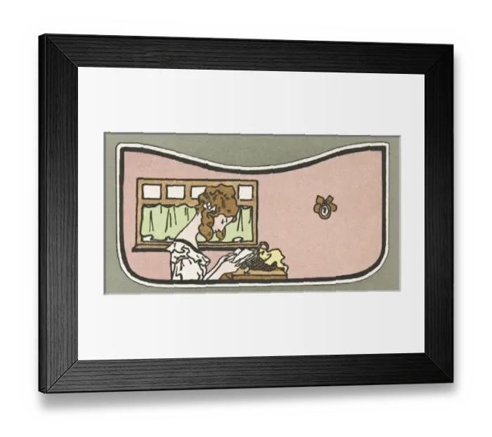 Framed Print : Art nouveau Georgian style design Framed Print : Art nouveau Georgian style design