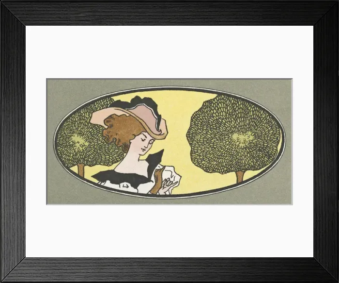 Framed Print : Art nouveau Georgian style design Framed Print : Art nouveau Georgian style design