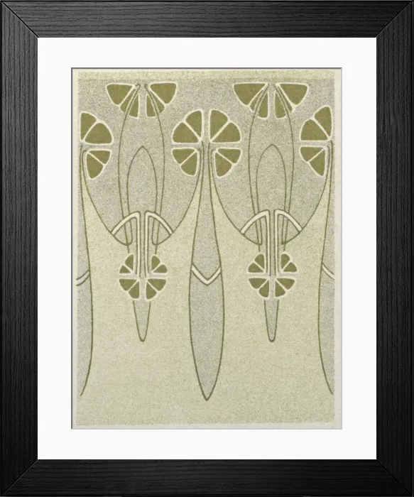 Framed Print : Art nouveau abstract design Framed Print : Art nouveau abstract design