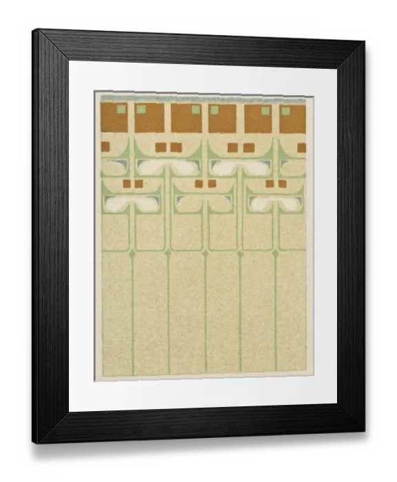 Framed Print : Art nouveau design with geometrical shapes Framed Print : Art nouveau design with geometrical shapes