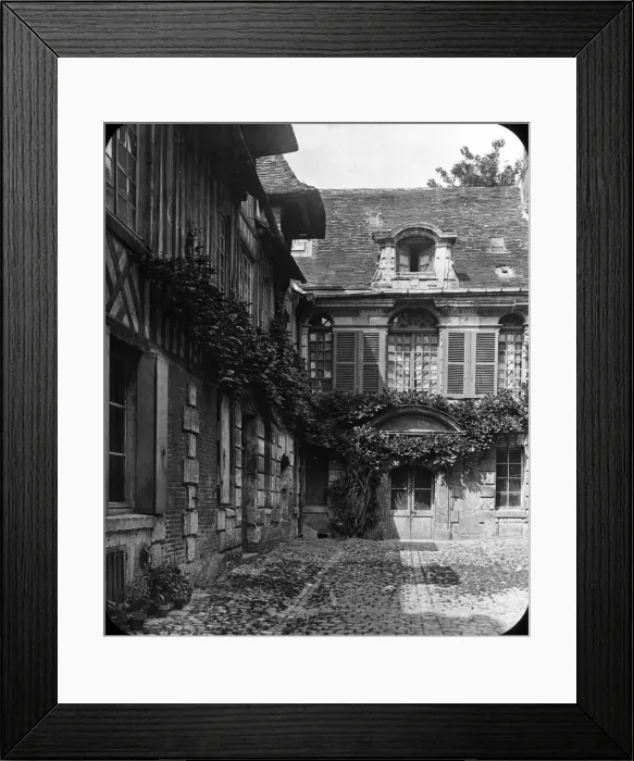Framed Print : Courtyard in Lisieux, Normandy, France Framed Print : Courtyard in Lisieux, Normandy, France
