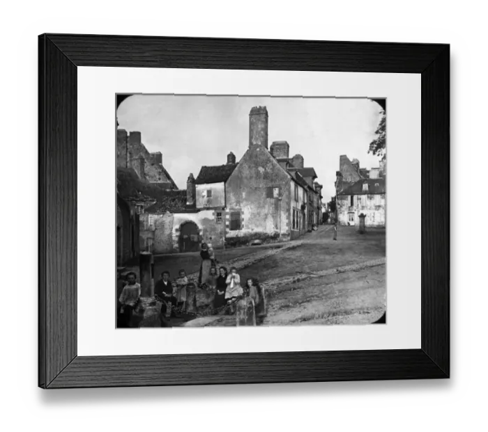 Framed Print : Scene in Avranches, Normandy, France Framed Print : Scene in Avranches, Normandy, France