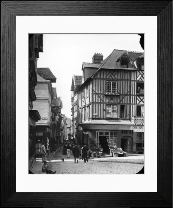 Framed Print : Street scene in Lisieux, Normandy, France Framed Print : Street scene in Lisieux, Normandy, France