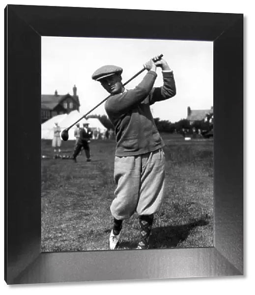 Bobby Jones, golfer, in action