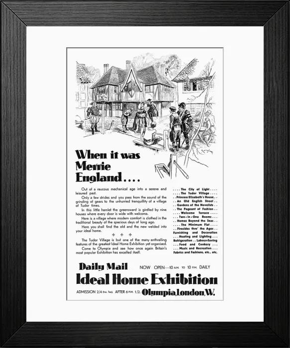 Framed Print : Ideal Home Exhibition advert Framed Print : Ideal Home Exhibition advert