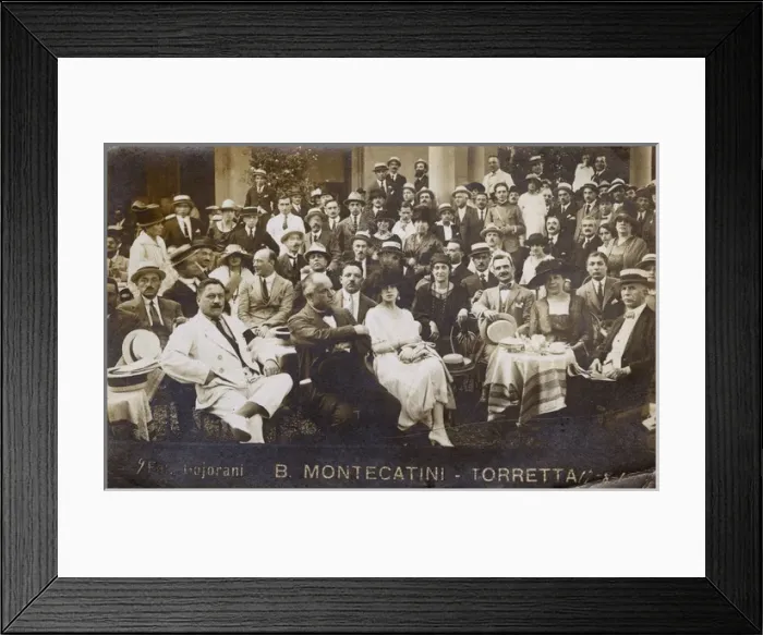 Framed Print : Large group photo, Montecatini Spa, Italy Framed Print : Large group photo, Montecatini Spa, Italy