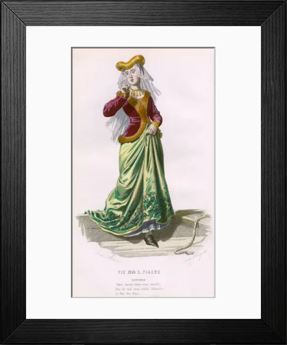 Framed Print : French Theatre -- La Vie Mgrs Fiacre -- La Pucelle
