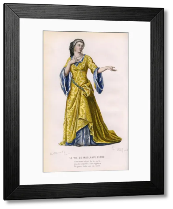 Framed Print : French Theatre -- La Vie du Maulvais Riche Framed Print : French Theatre -- La Vie du Maulvais Riche