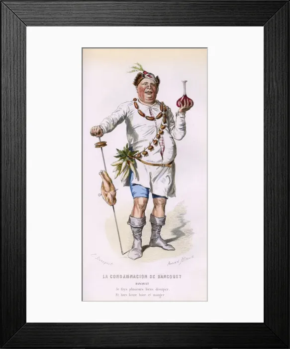 Framed Print : French Theatre -- La Condamnacion de Bancquet Framed Print : French Theatre -- La Condamnacion de Bancquet