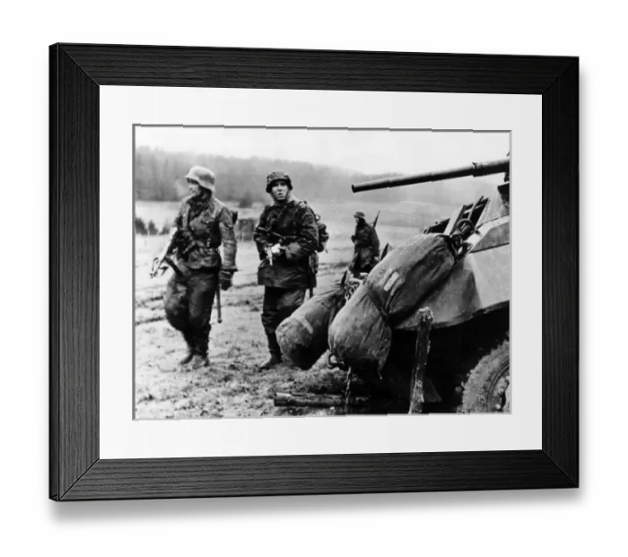 Framed Print : German infantry during Ardennes counter-offensive 1944 Framed Print : German infantry during Ardennes counter-offensive 1944