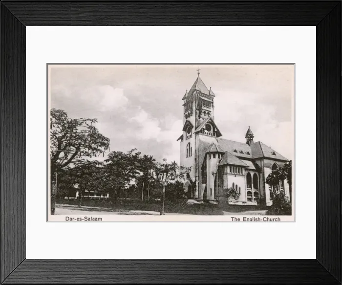 Framed Print : English church in Dar-es-Salaam, Tanzania Framed Print : English church in Dar-es-Salaam, Tanzania
