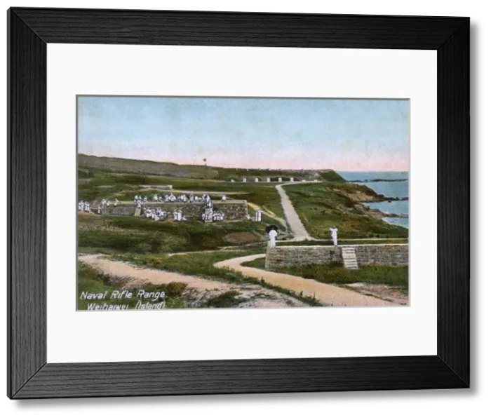 Framed Print : Naval rifle range, Weihaiwei island, China Framed Print : Naval rifle range, Weihaiwei island, China