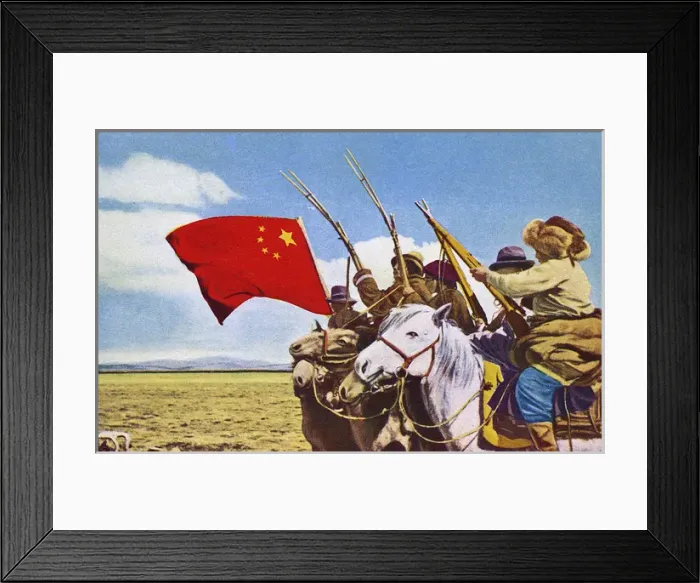 Framed Print : Tibetan horsemen, Tibet region, south west China Framed Print : Tibetan horsemen, Tibet region, south west China