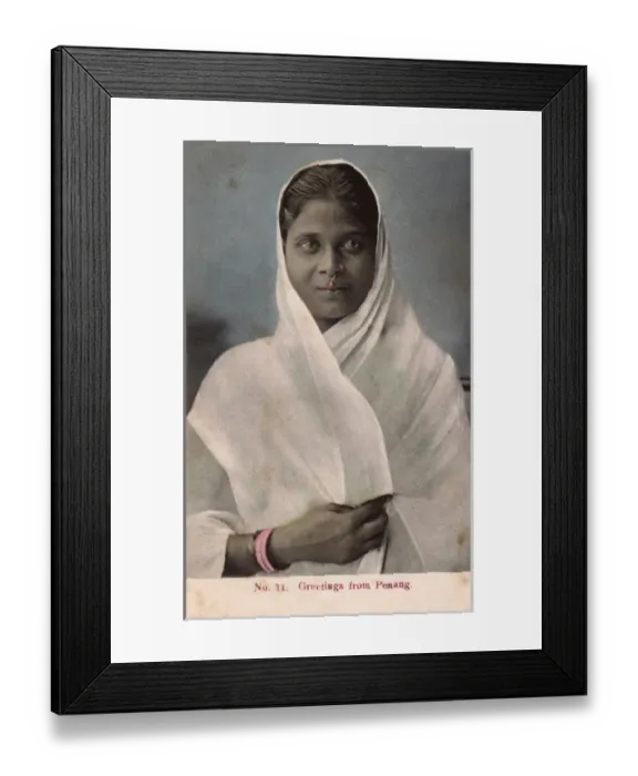 Framed Print : Young woman from Penang, Malaysia Framed Print : Young woman from Penang, Malaysia