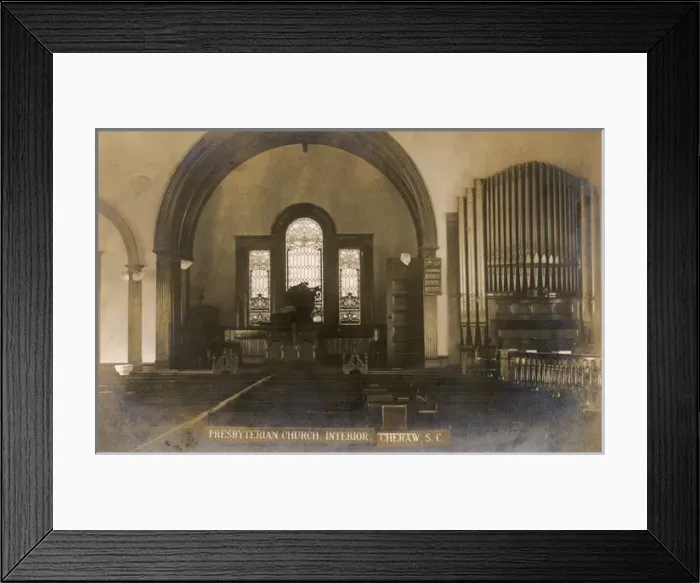 Framed Print : Interior, Presbyterian Church, Cheraw, South Carolina, USA Framed Print : Interior, Presbyterian Church, Cheraw, South Carolina, USA
