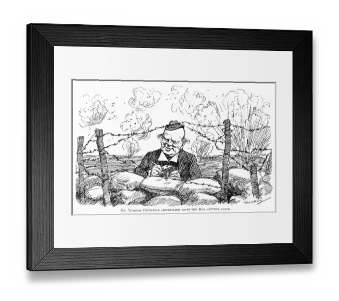 Framed Print : Winston Churchill (Journalist) Framed Print : Winston Churchill (Journalist)