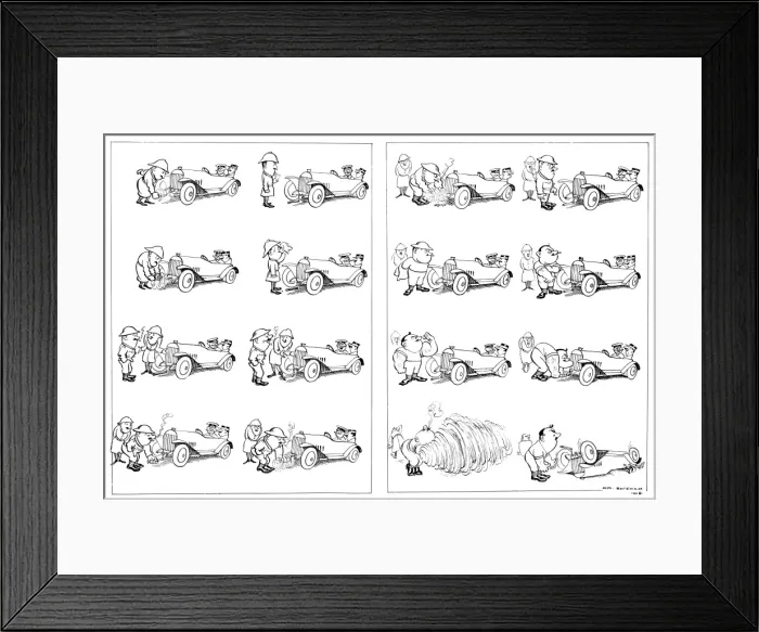 Framed Print : Stiff by H. M. Bateman, WW1 cartoon Framed Print : Stiff by H. M. Bateman, WW1 cartoon