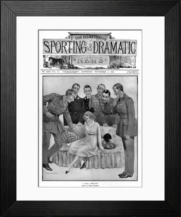 Framed Print : A Small Objective by Harold Earnshaw, WW1 cartoon Framed Print : A Small Objective by Harold Earnshaw, WW1 cartoon