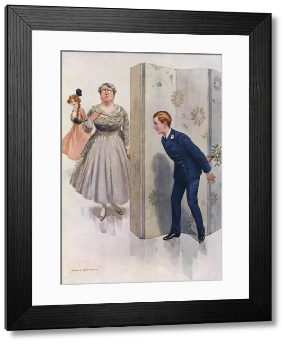 Framed Print : One Never Knows, Does One? by Harold Earnshaw Framed Print : One Never Knows, Does One? by Harold Earnshaw
