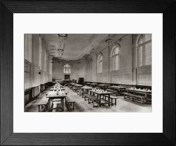 Framed Print : Dining Hall at Russell School, Addington Framed Print : Dining Hall at Russell School, Addington