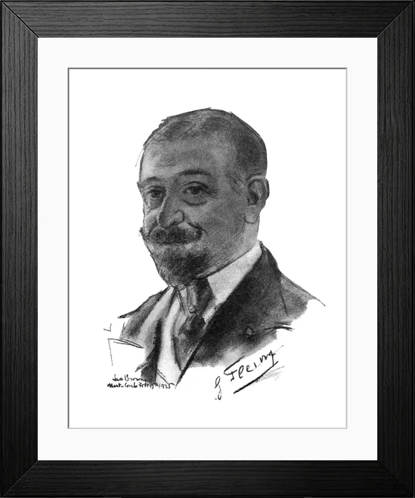 Framed Print : Georges Fleury, hotel manager, Monte Carlo Framed Print : Georges Fleury, hotel manager, Monte Carlo