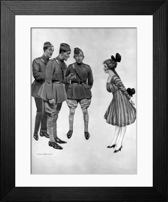 Framed Print : Flighty by Harold Earnshaw, WW1 cartoon Framed Print : Flighty by Harold Earnshaw, WW1 cartoon