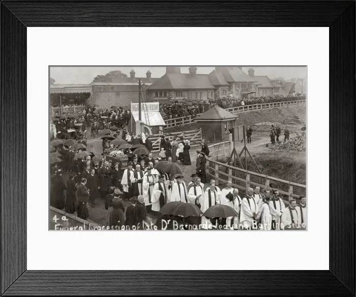 Framed Print : Thomas Barnardos Funeral Procession, Barkingside Framed Print : Thomas Barnardos Funeral Procession, Barkingside