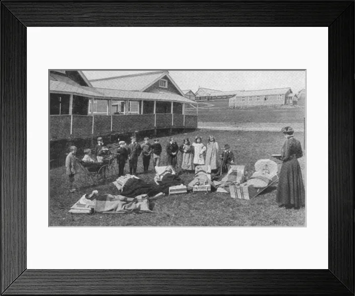 Framed Print : Lord Mayor Treloar Cripples Home, Alton - Outdoor Lessons Framed Print : Lord Mayor Treloar Cripples Home, Alton - Outdoor Lessons