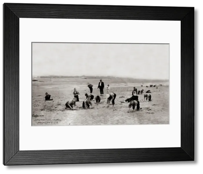 Framed Print : Boys from Ardwick Industrial School at the seaside Framed Print : Boys from Ardwick Industrial School at the seaside