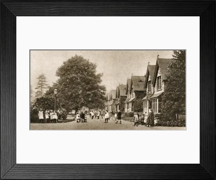 Framed Print : Barnardos Girls Village Home, Barkingside - Girls at Play Framed Print : Barnardos Girls Village Home, Barkingside - Girls at Play