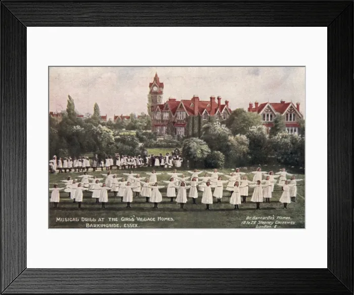 Framed Print : Barnardos Girls Village Home, Barkingside - Musical Drill Framed Print : Barnardos Girls Village Home, Barkingside - Musical Drill