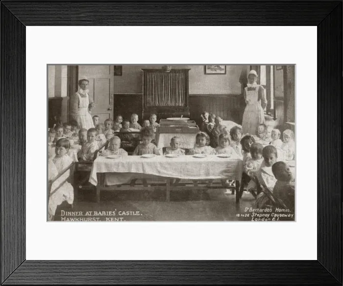 Framed Print : Barnardos Babies Castle Dinner Time Framed Print : Barnardos Babies Castle Dinner Time
