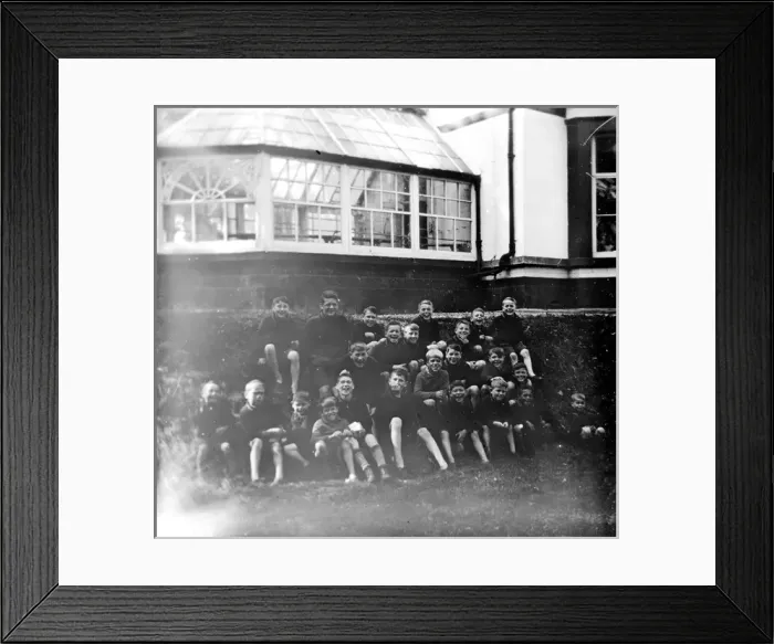 Framed Print : Barnardos group of boys, location unknown Framed Print : Barnardos group of boys, location unknown