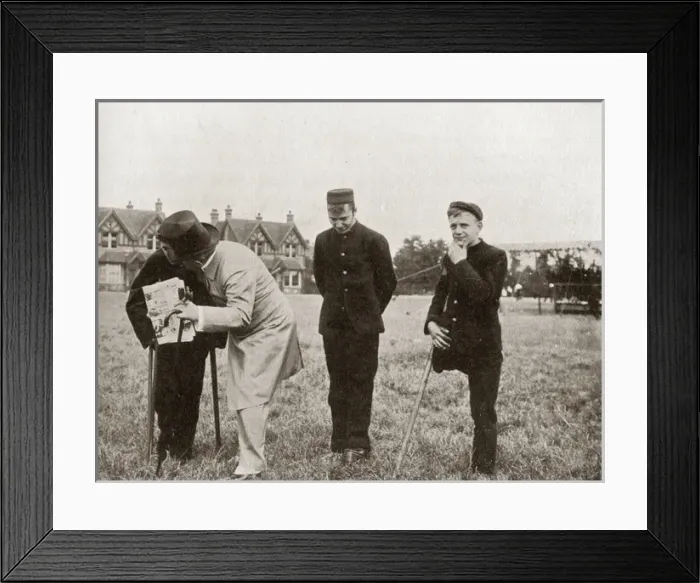 Framed Print : Thomas Barnardo with some physically disabled boys Framed Print : Thomas Barnardo with some physically disabled boys