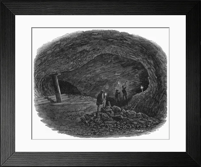 Framed Print : The Burra Burra copper-mine in South Australia Framed Print : The Burra Burra copper-mine in South Australia