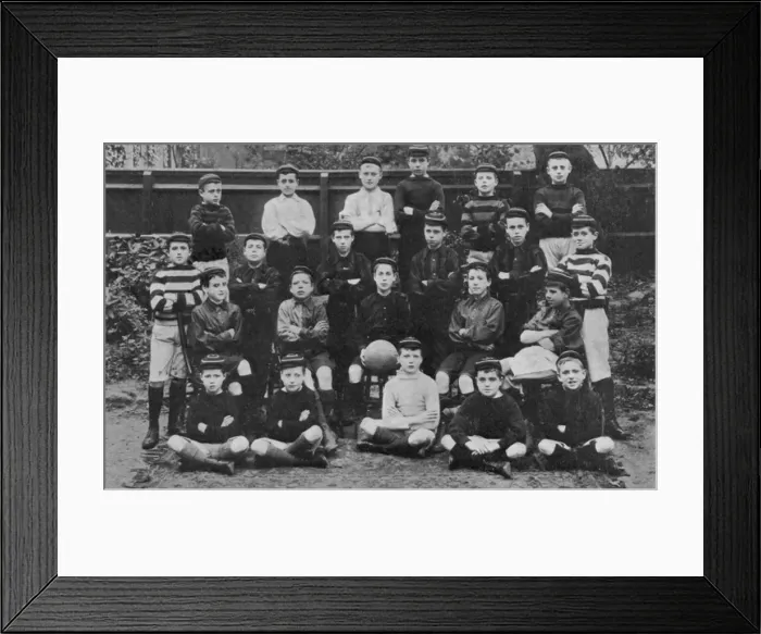 Framed Print : Good Shepherd Home, Rectory Grove, Clapham - Footballers Framed Print : Good Shepherd Home, Rectory Grove, Clapham - Footballers