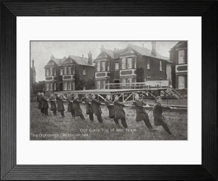 Framed Print : Grooms Orphanage, Clacton - Tug-of-War Framed Print : Grooms Orphanage, Clacton - Tug-of-War