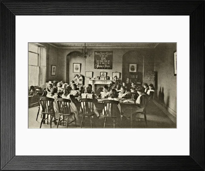 Framed Print : The Nest, Clapton - Schoolroom Framed Print : The Nest, Clapton - Schoolroom