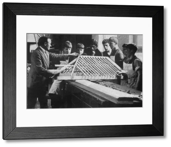 Framed Print : Barnardos Home Carpenters Final Lesson before Australia