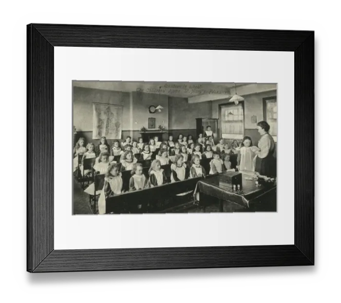 Framed Print : St Marys Waifs and Strays Home, Felixstowe - Classroom Framed Print : St Marys Waifs and Strays Home, Felixstowe - Classroom