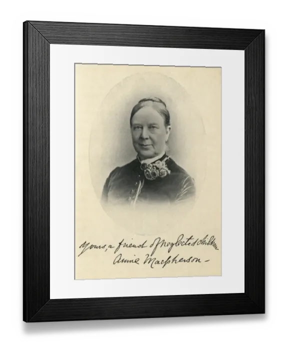 Framed Print : Miss Annie Macpherson Framed Print : Miss Annie Macpherson