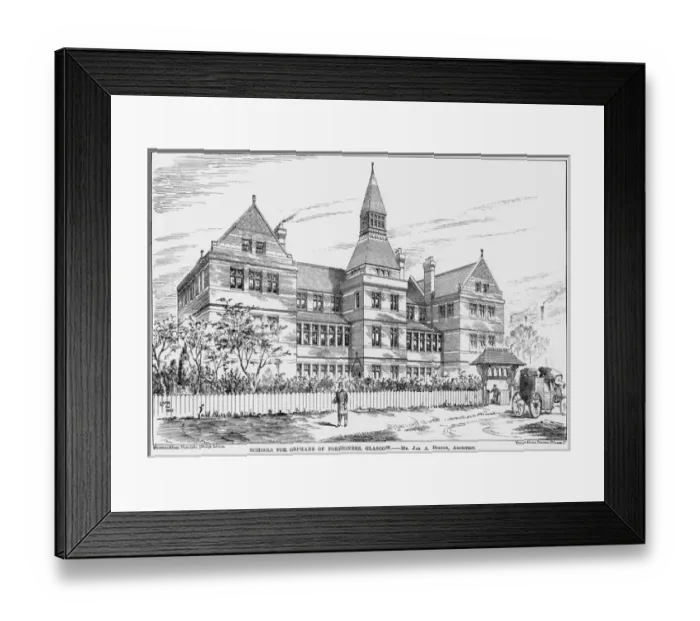 Framed Print : Glasgow Schools for Orphans of Foreigners Framed Print : Glasgow Schools for Orphans of Foreigners