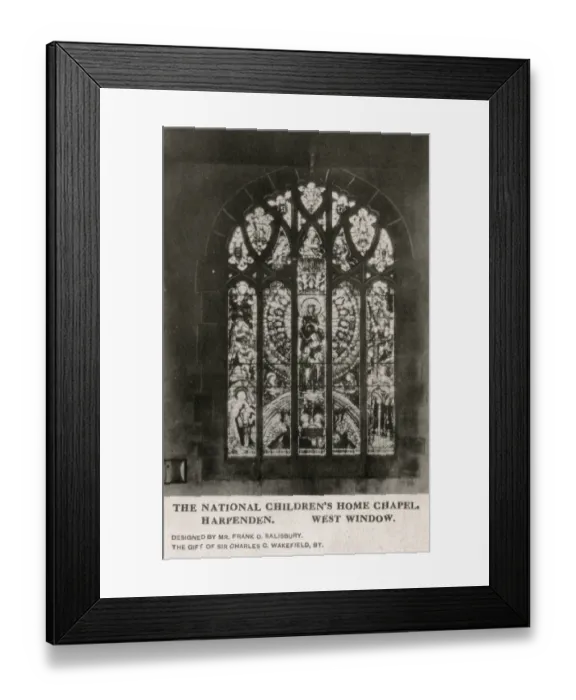 Framed Print : National Childrens Home (NCH), Harpenden - Chapel Window Framed Print : National Childrens Home (NCH), Harpenden - Chapel Window