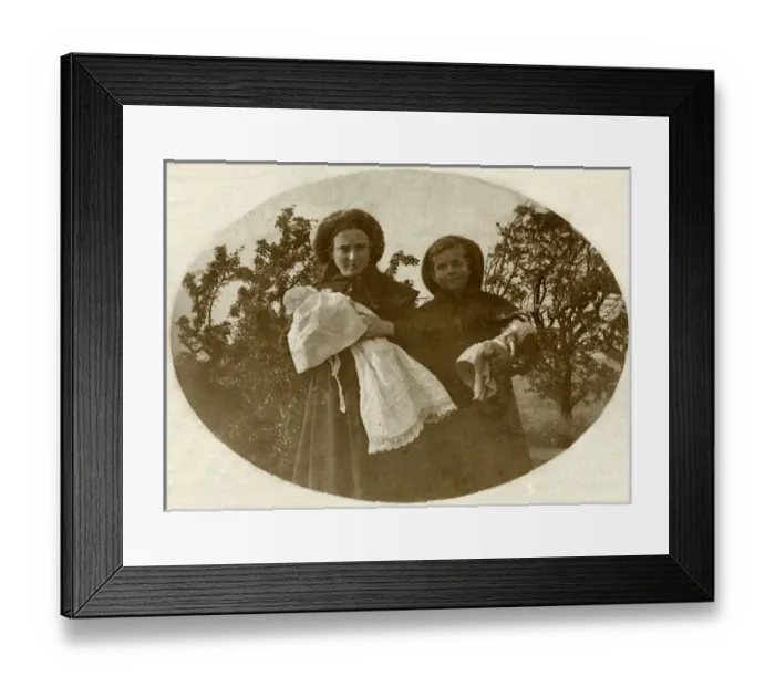 Framed Print : Harrogate Northern Police Orphanage - Girls with dolls
